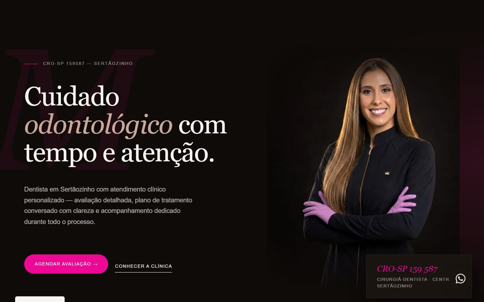 Screenshot of the Dra. Mariane Lopes website